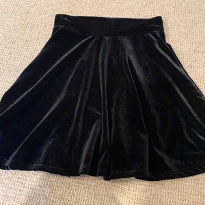 Velvet skater skirt